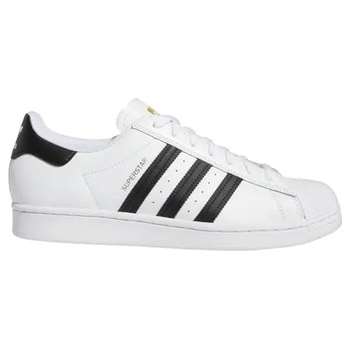 Adidas Men`s Superstar Adv Skate Shoes GW6930 Cloud White/core Black - White