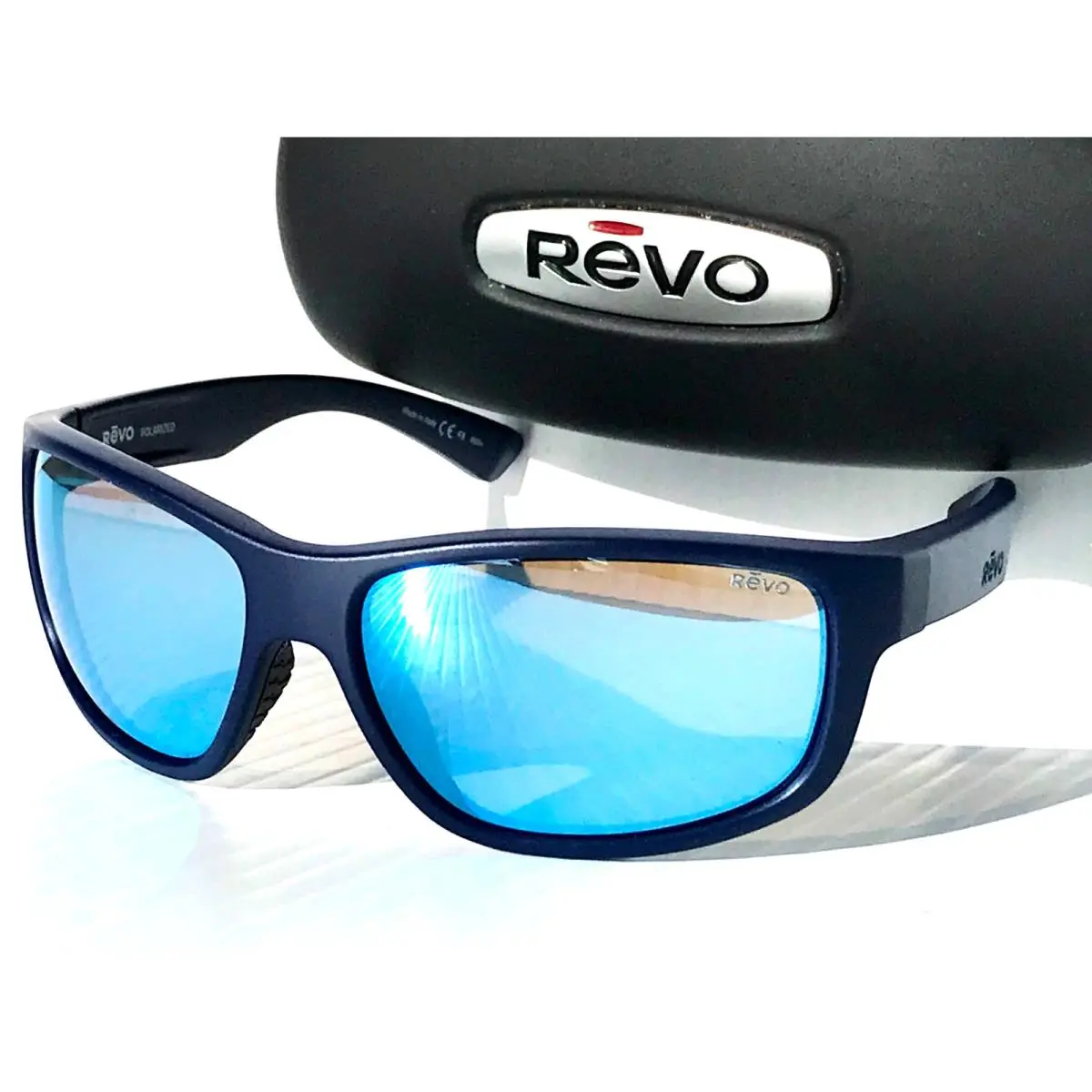 Sailfish Matte Navy Polarized Blue Water Lens Sunglass 1184 05 BL Darcizzle by Revo