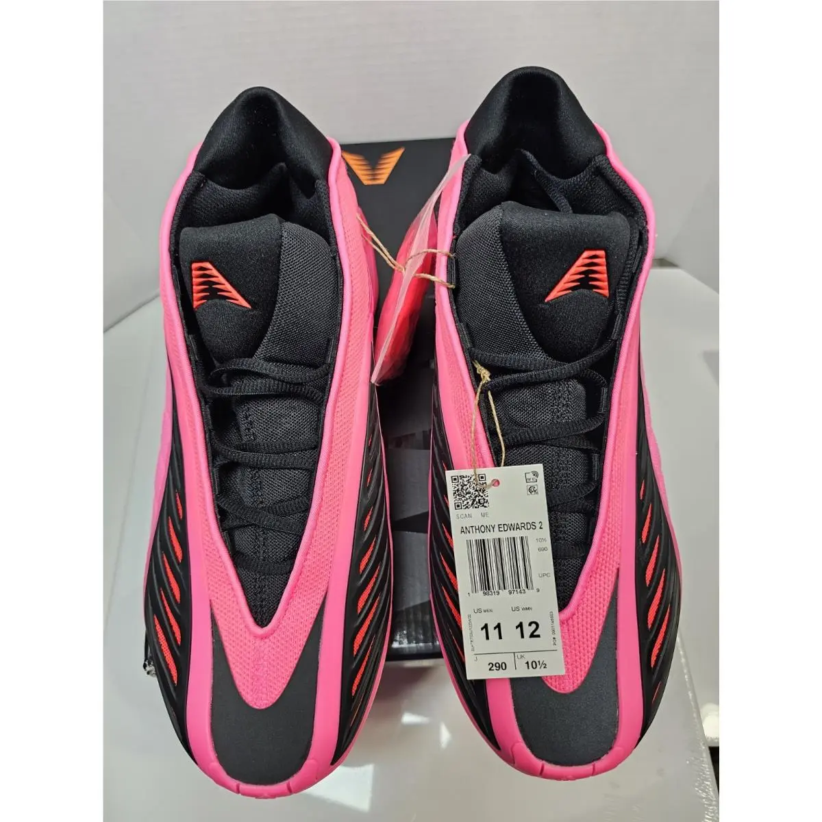 Adidas shoes - Anthony Edwards 2 / AE 2 - KJ2363 - pink/black (UPC: 198322068393) 9