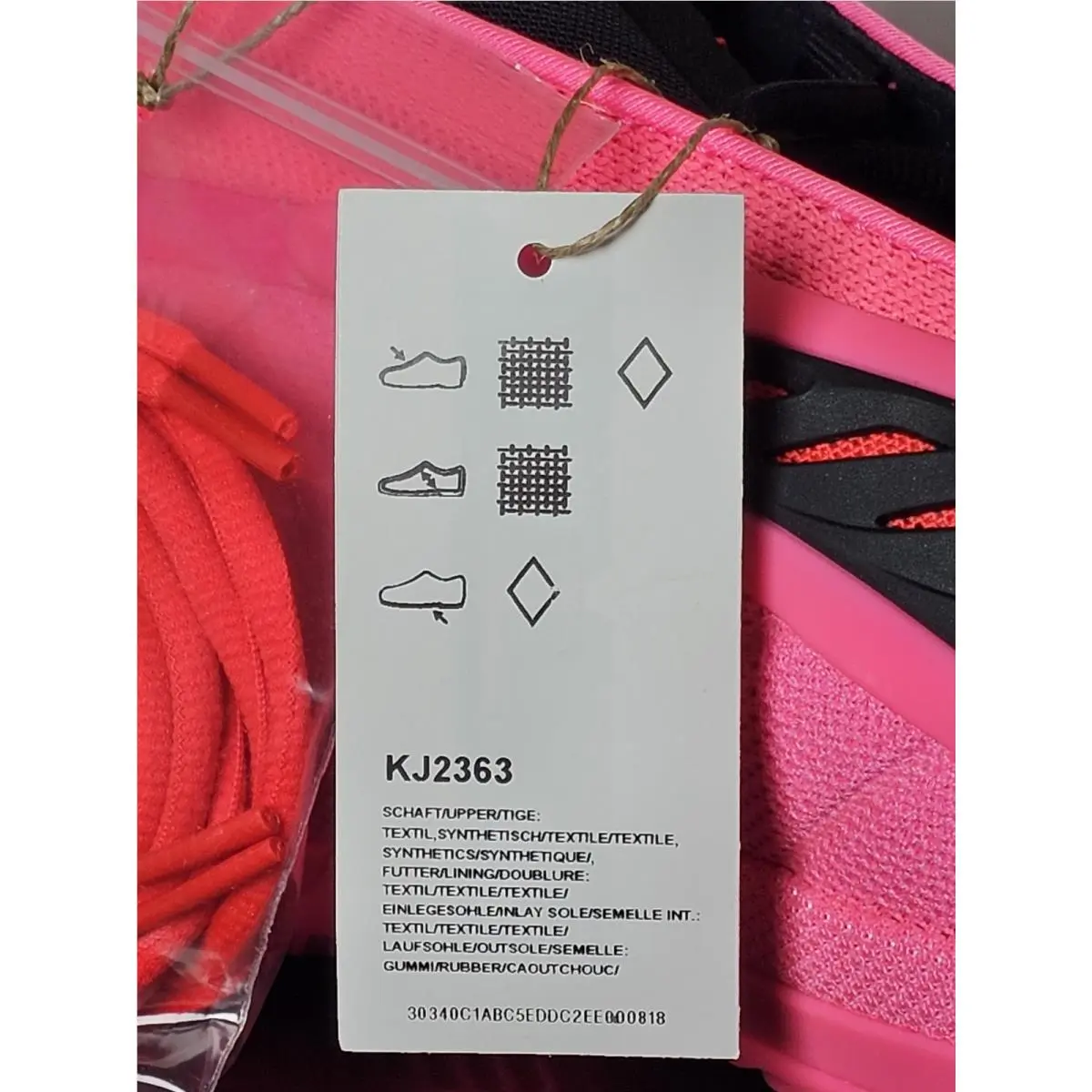 Adidas shoes - Anthony Edwards 2 / AE 2 - KJ2363 - pink/black (UPC: 198322068393) 3