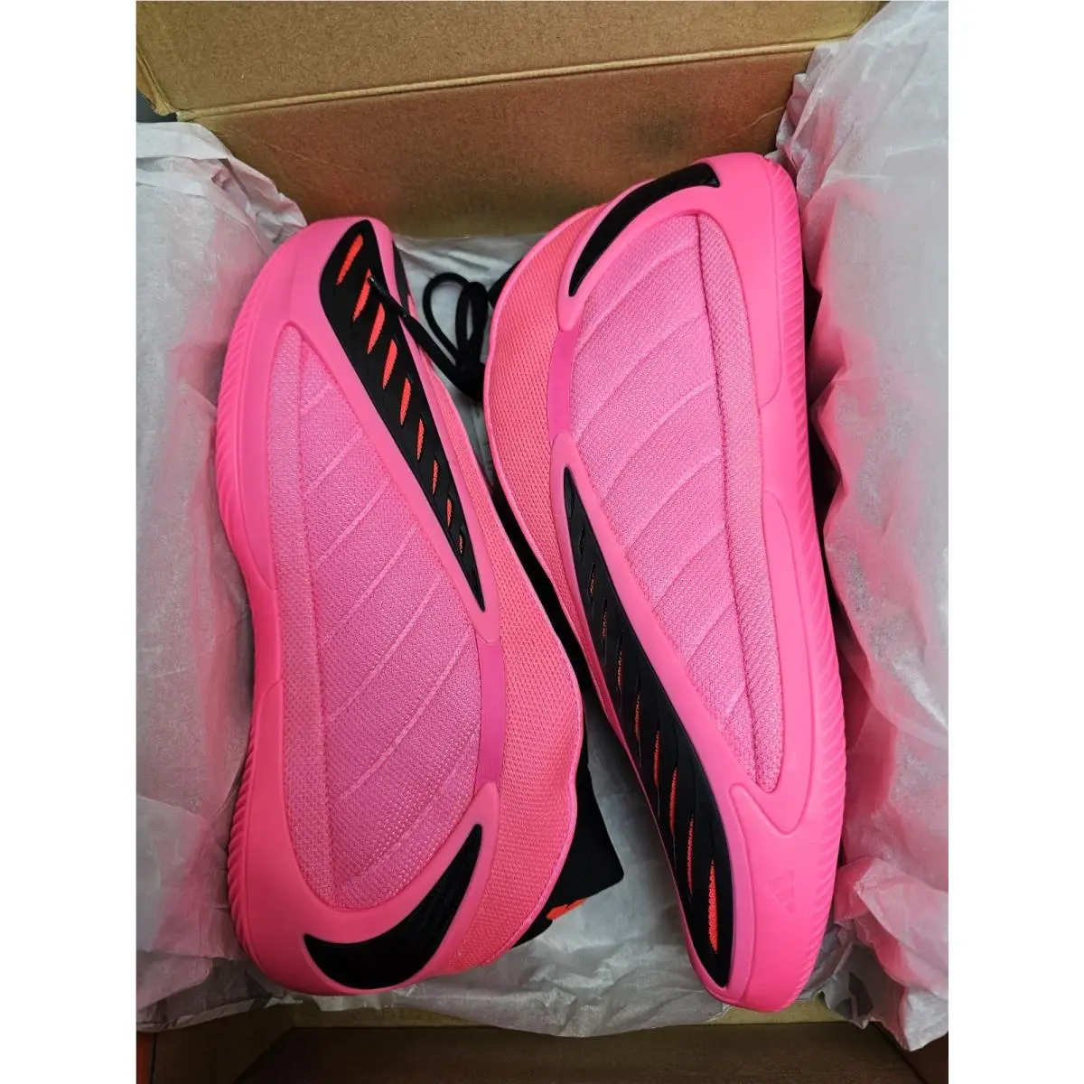 Adidas shoes - Anthony Edwards 2 / AE 2 - KJ2363 - pink/black (UPC: 198322068393) 4