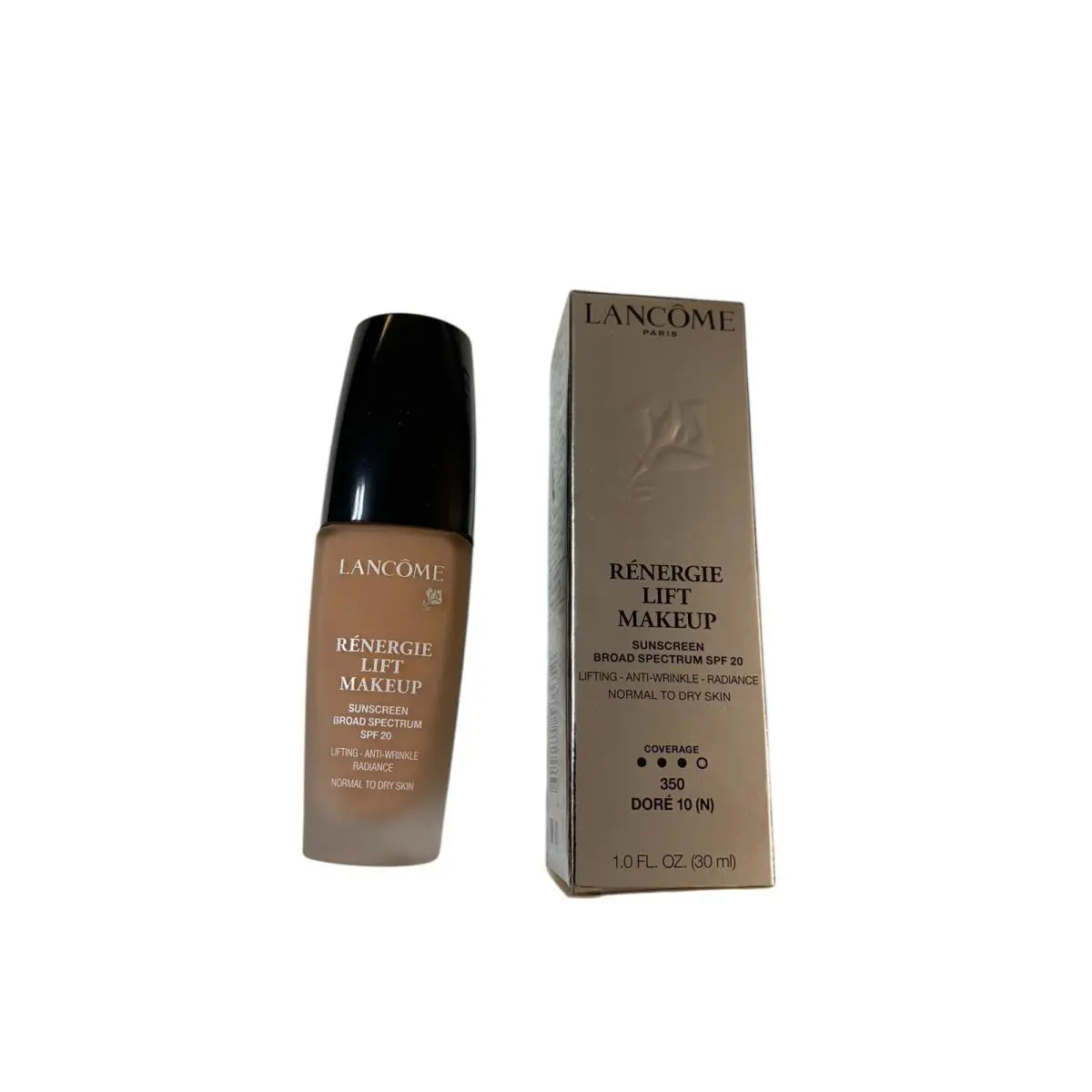 Lancome Renergie Lift Makeup SPF20 in 350 Dore 10 N 1 oz / 30 ml Rare