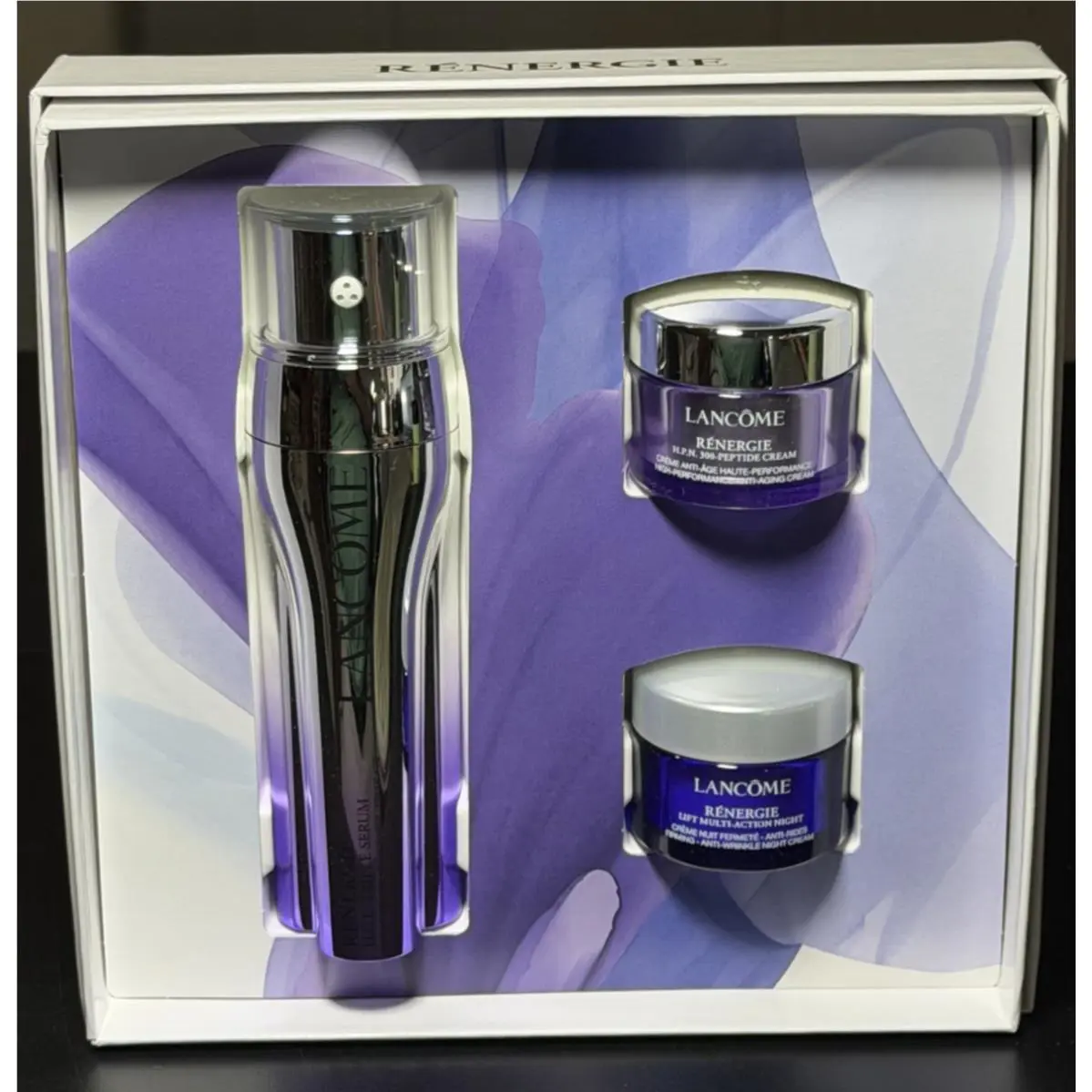Lancome Renergie H.c.f. Triple Serum Gift Set 1.69oz + Day Night Cream by Lancôme
