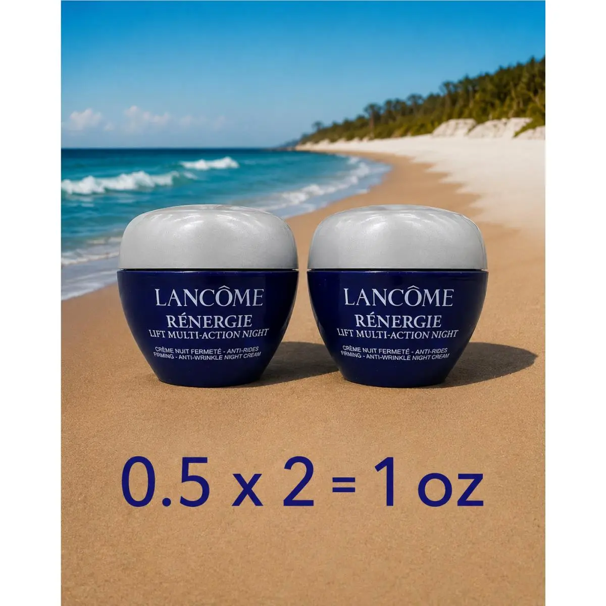 Lot of 2 Lancome Renergie Lift Multi-action Night Cream - 1 oz Total by Lancôme