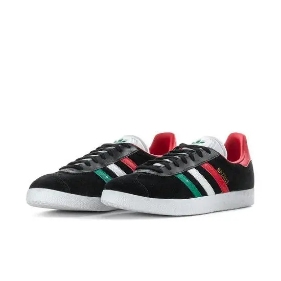 Mens  Gazelle HQ9441 Core Black/white/better Scarlett-size 8 by Adidas