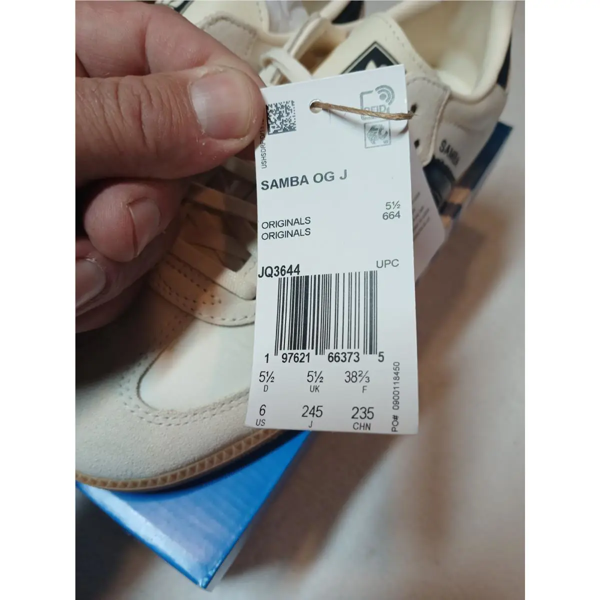 Adidas shoes - Samba OG Cream White Core Black Gum - JQ3644 - White 5