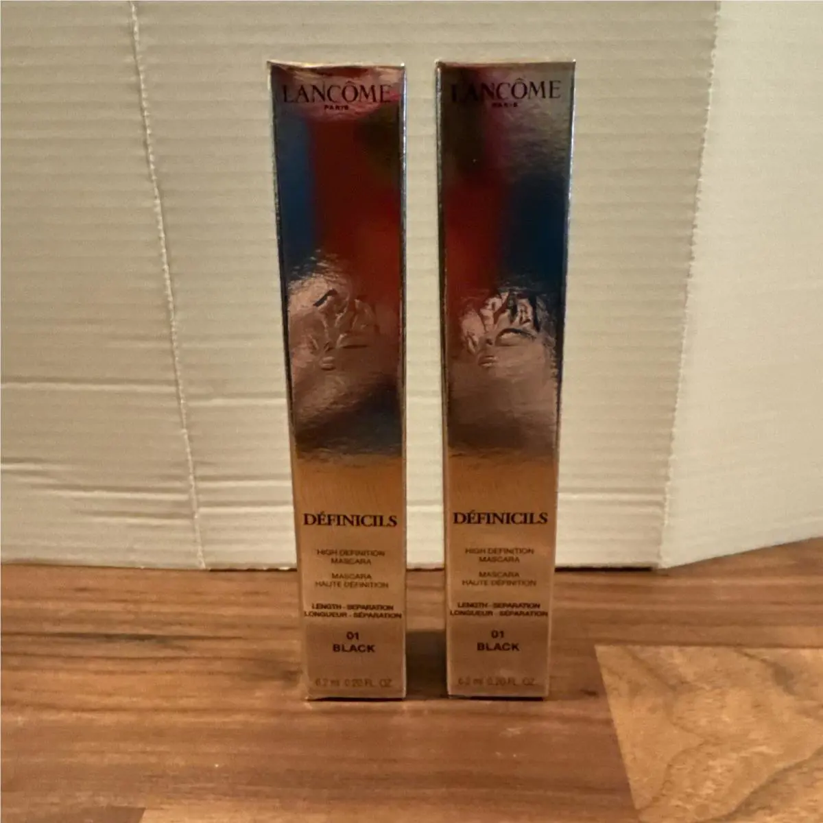 2x Lancome Definicils High Definition Mascara Black Each 0.2oz Total 0.4oz