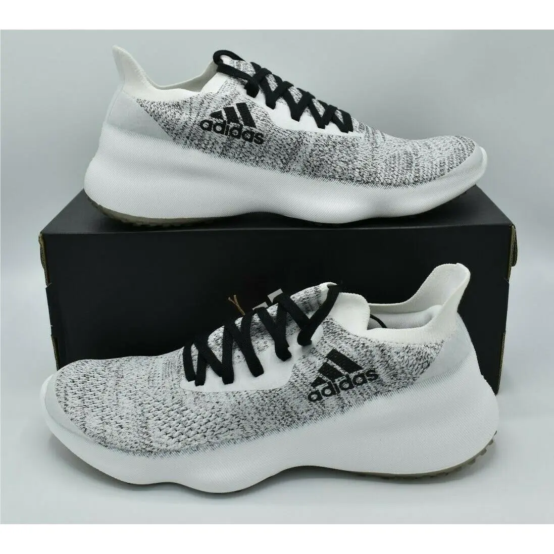 Adidas Womens Size 9.5 Futurenatural W Black White Running Sneakers Shoes