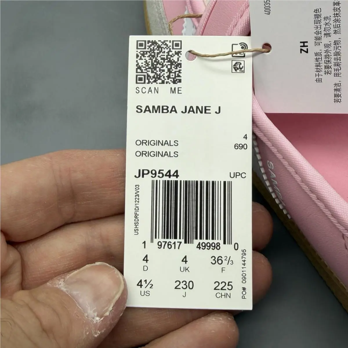 Adidas shoes - adidas Samba Jane - Samba Jane - JP9544 - Pink (UPC: 0197617499980) 10