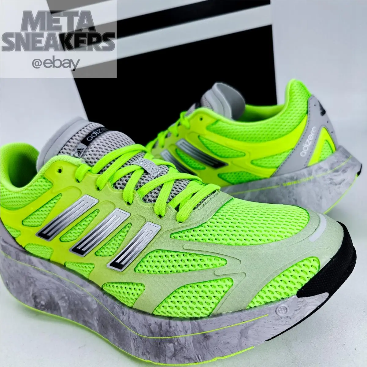 Adidas US 11 Men`s Green Grey Black Swirl Comfort Retro Adizero Aruku JR1612