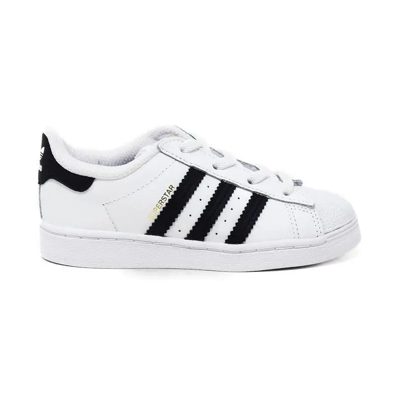 Adidas Superstar Toddler Shoes EL I_white/core Black FU7717-100-SIZE 7 - FTWWHT,CBLACK,FTWWHT