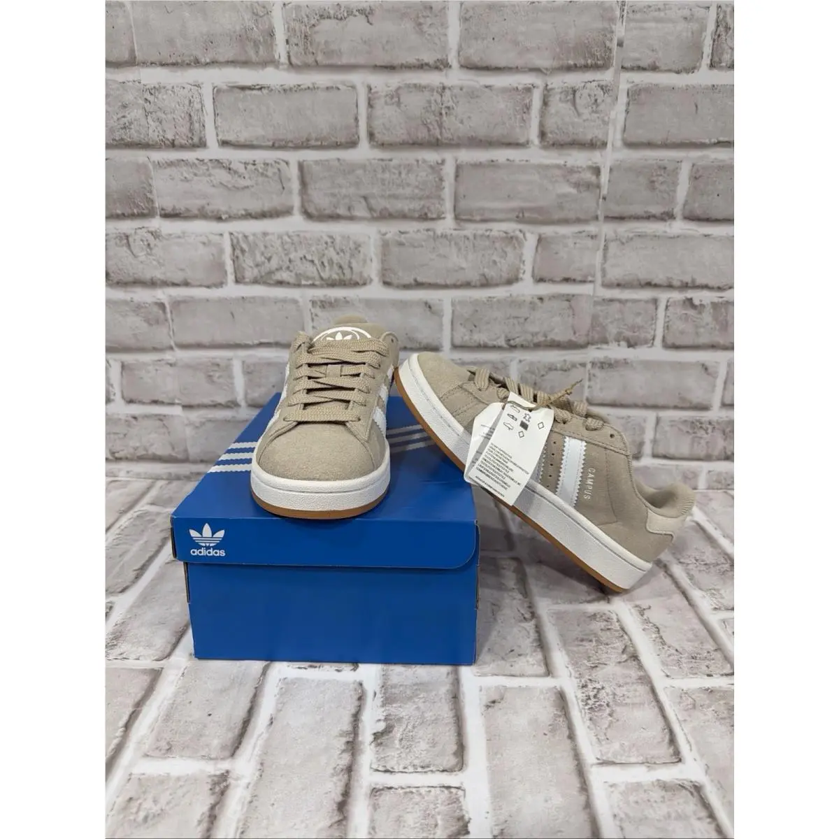 Adidas Campus 00s Wonder Beige Sand Youth Sneakers JI4461 Sz 4.5
