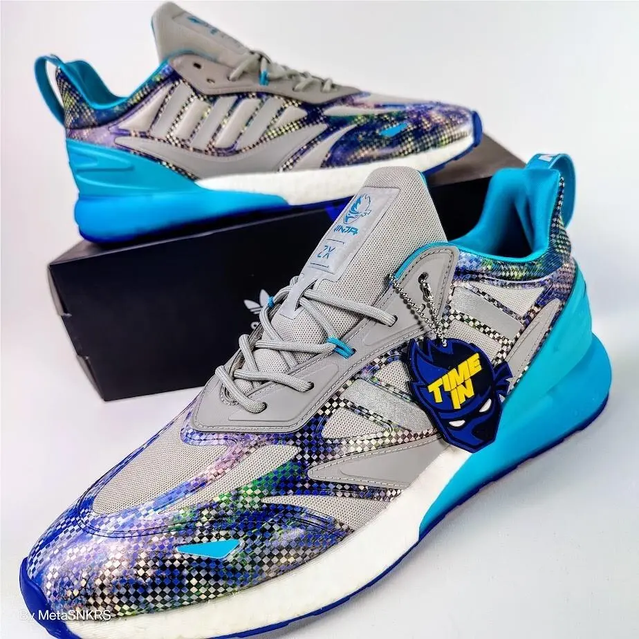 Adidas shoes - adidas ZX - GZ3744 - Grey Two/Signal Cyan-Glow Pink 8