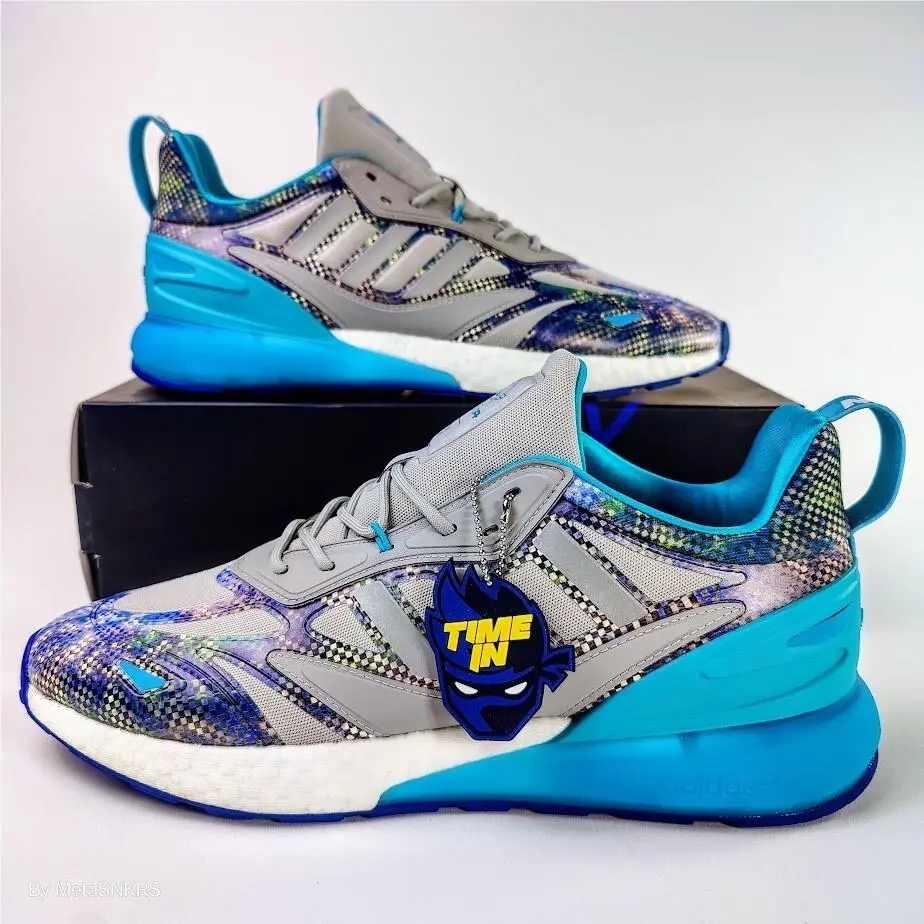Adidas shoes - adidas ZX - GZ3744 - Grey Two/Signal Cyan-Glow Pink 10