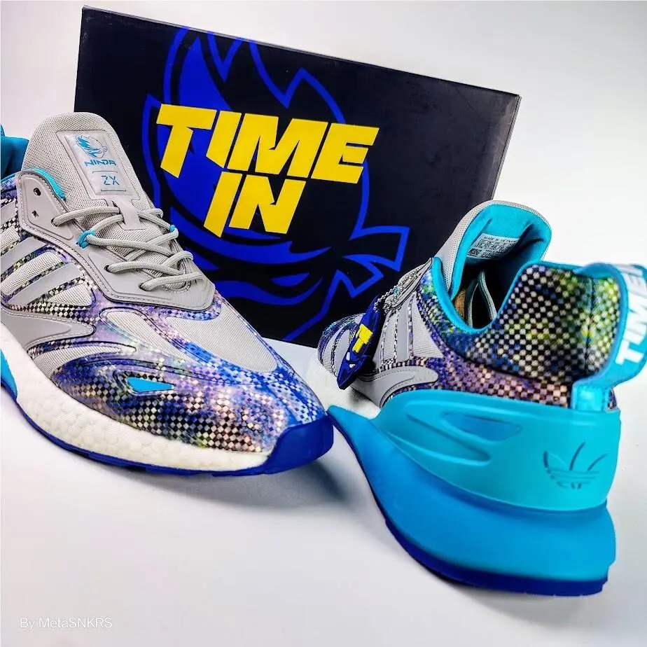 Adidas shoes - adidas ZX - GZ3744 - Grey Two/Signal Cyan-Glow Pink 11