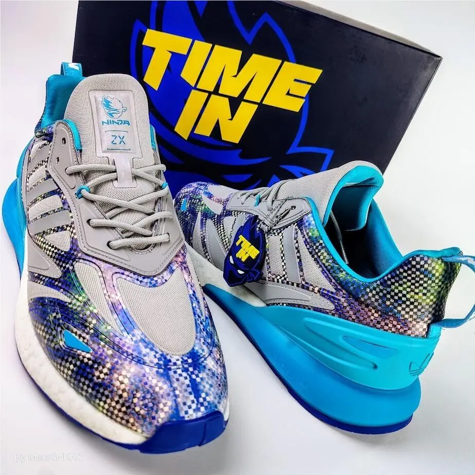 Adidas shoes - adidas ZX - GZ3744 - Grey Two/Signal Cyan-Glow Pink 5