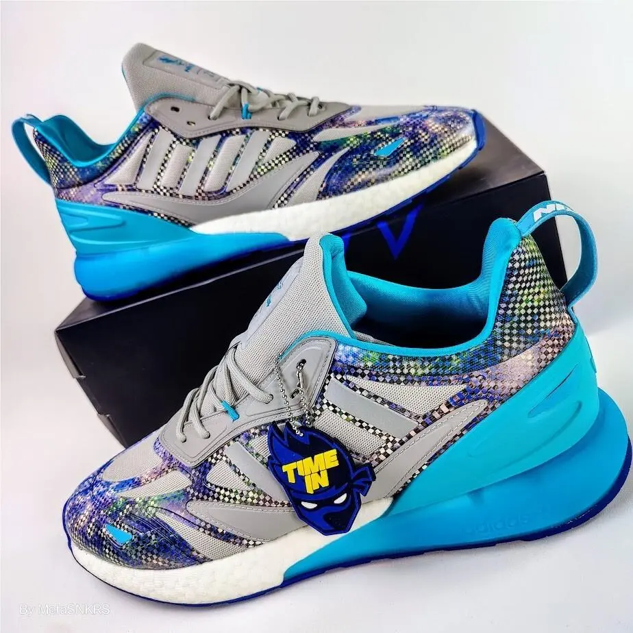 Adidas shoes - adidas ZX - GZ3744 - Grey Two/Signal Cyan-Glow Pink 6