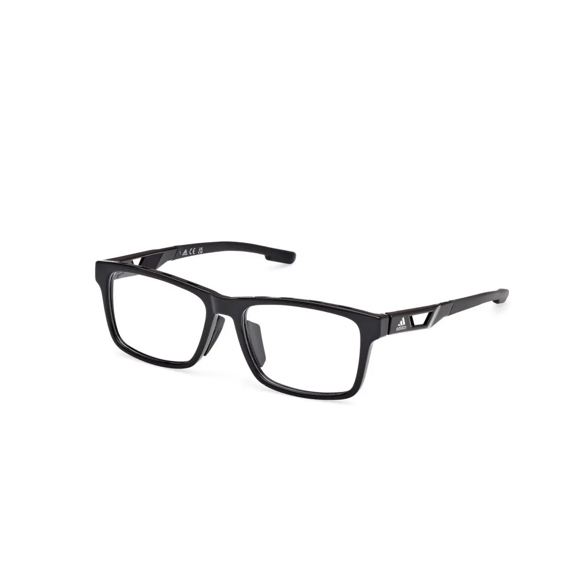 Adidas Sport SP 5089-H Shiny Black Matte Black 001 Size 55 Eyeglasses