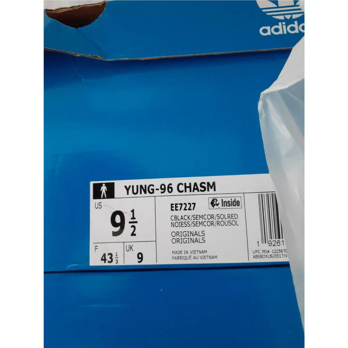 Adidas shoes - adidas Yung-96 - EE7227 - Black, Manufacturer: Black/Gold (UPC: 0192615135700) 4