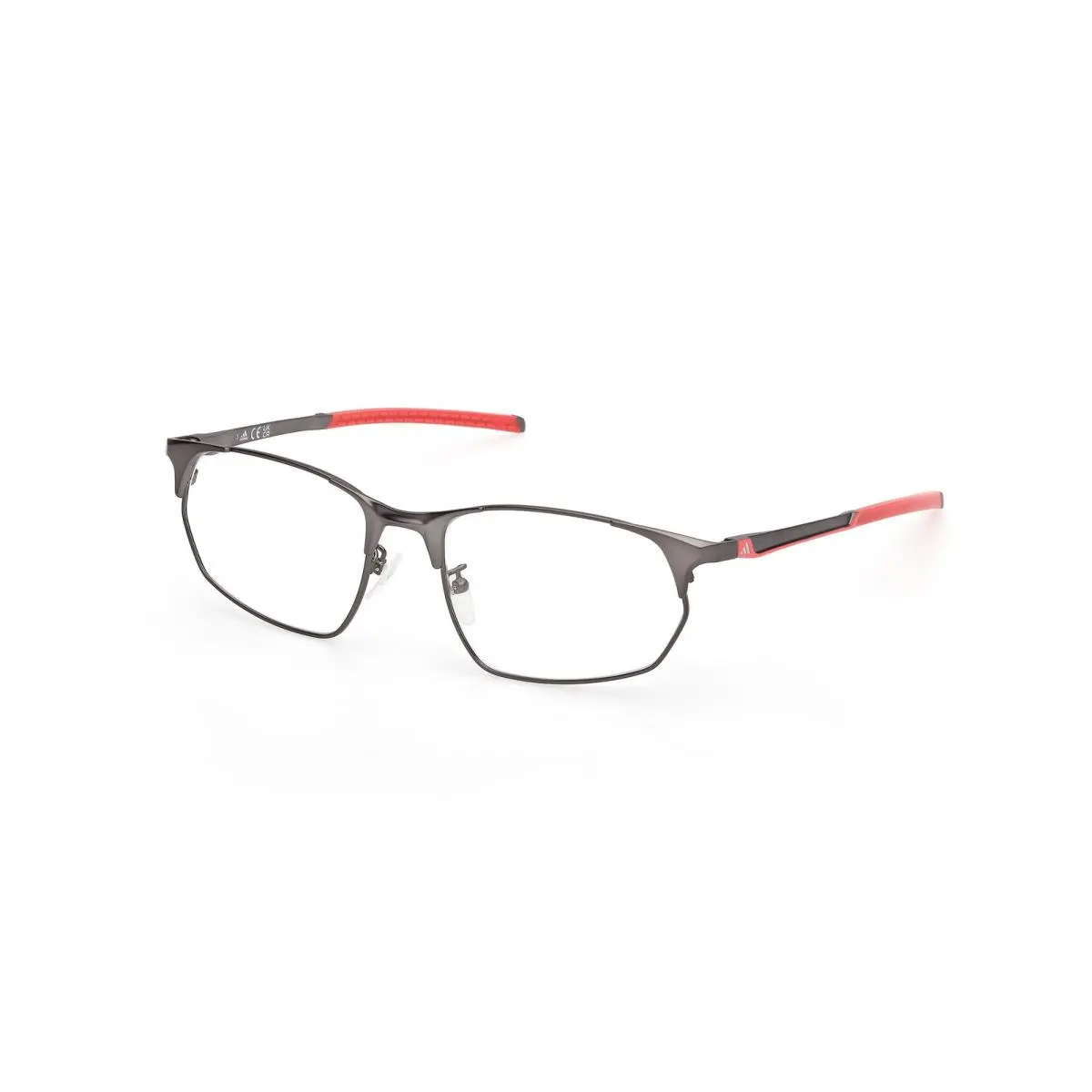 Adidas Sport SP 5096-D Matte Gunmetal / Light Red 009 Size 58 Eyeglasses