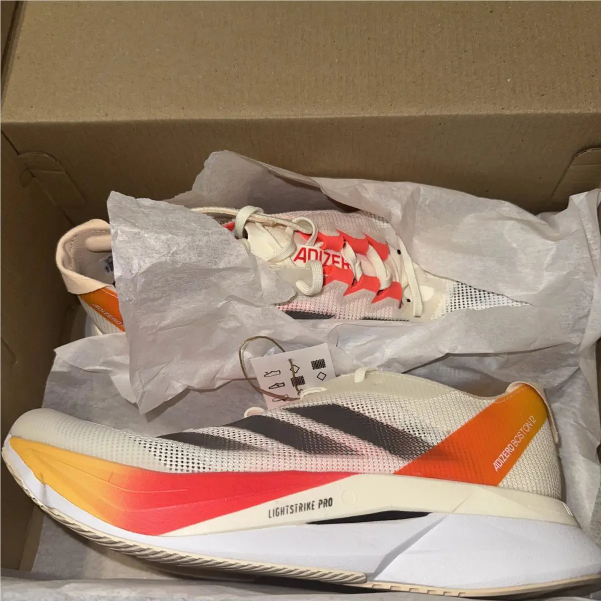 Adidas shoes - adidas Adizero Boston 12 Running - IG3325 - Beige 3