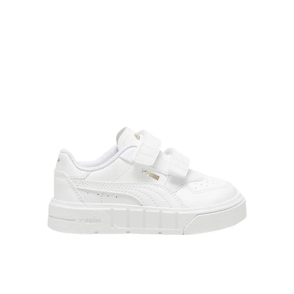 Puma Cali Court Leather Slip On Toddler Girls White Sneakers Casual Shoes 39892 - White