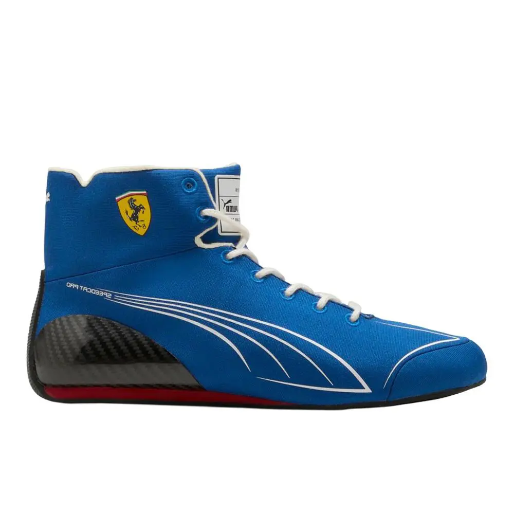 Puma Scuderia Ferrari Speedcat Pro Monza Lace Up Mens Blue Sneakers Casual Shoe - Blue