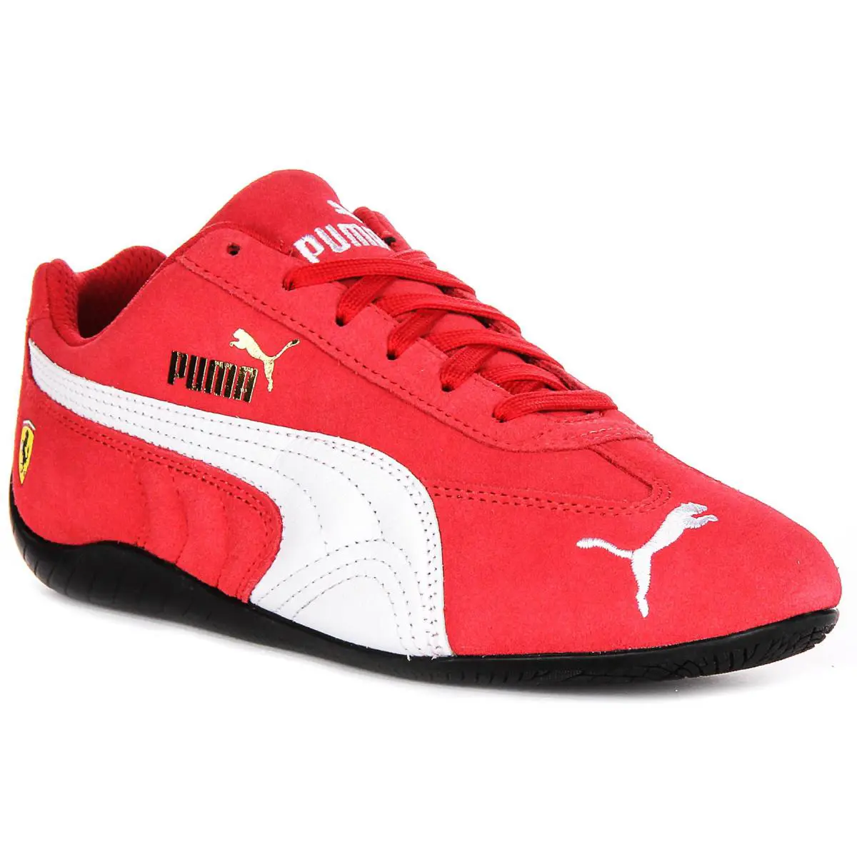 Puma Ferrari Speedcat Racing Lace Up Mens Trainer In Red White US 10 - 12 - RED WHITE