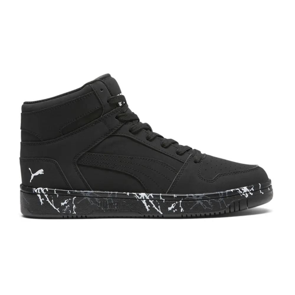 Puma Rebound Layup Mountain Park High Top Mens Black Sneakers Casual Shoes 4021