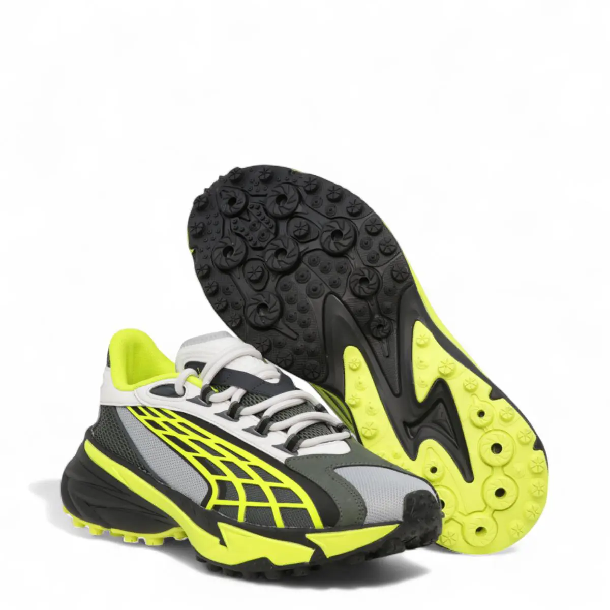 Puma shoes - Puma Spirex Sci-Fi - Spirex - 398428 01 - Grey/Lime/Black 3