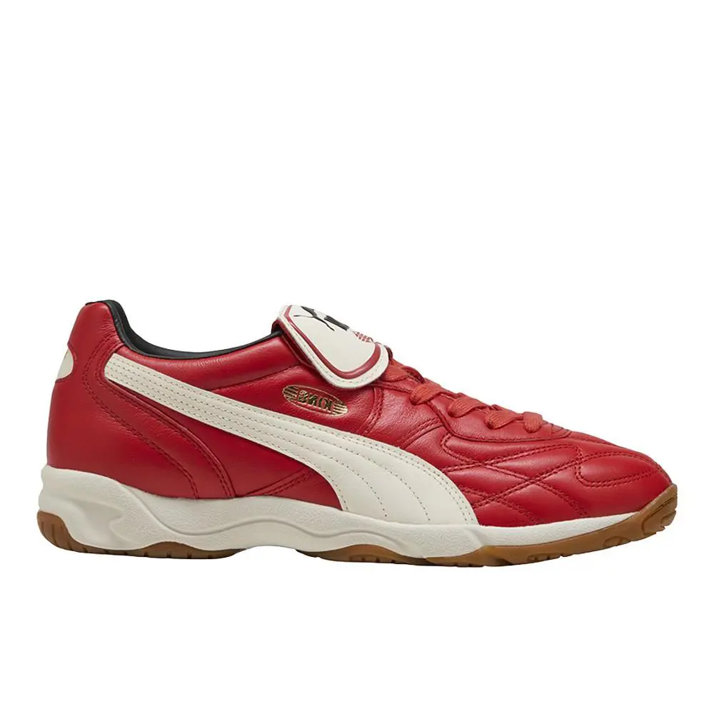 Puma King Indoor Lace Up Mens Red Sneakers Casual Shoes 40168303 - Red