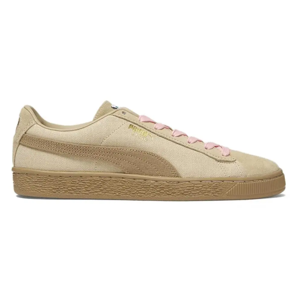 Puma Suede Hemp Lace Up Men`s Beige Sneakers Casual Shoes 394012 01 Sz 8
