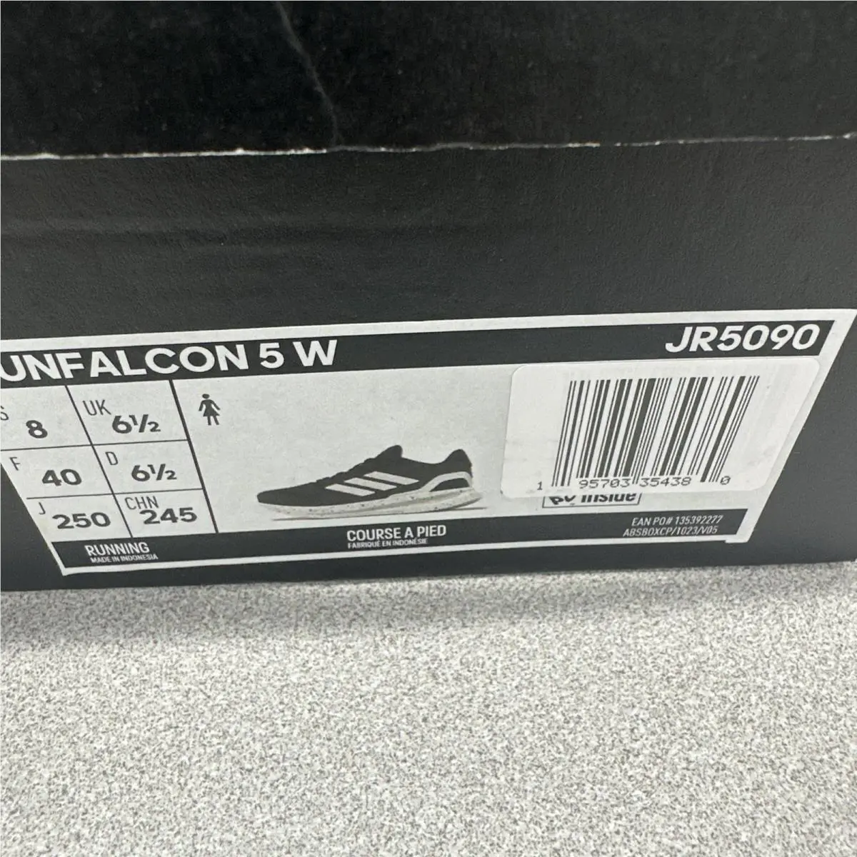 Adidas shoes - adidas Runfalcon - Runfalcon - JR5090 - Black & White (UPC: 0195703354380) 1