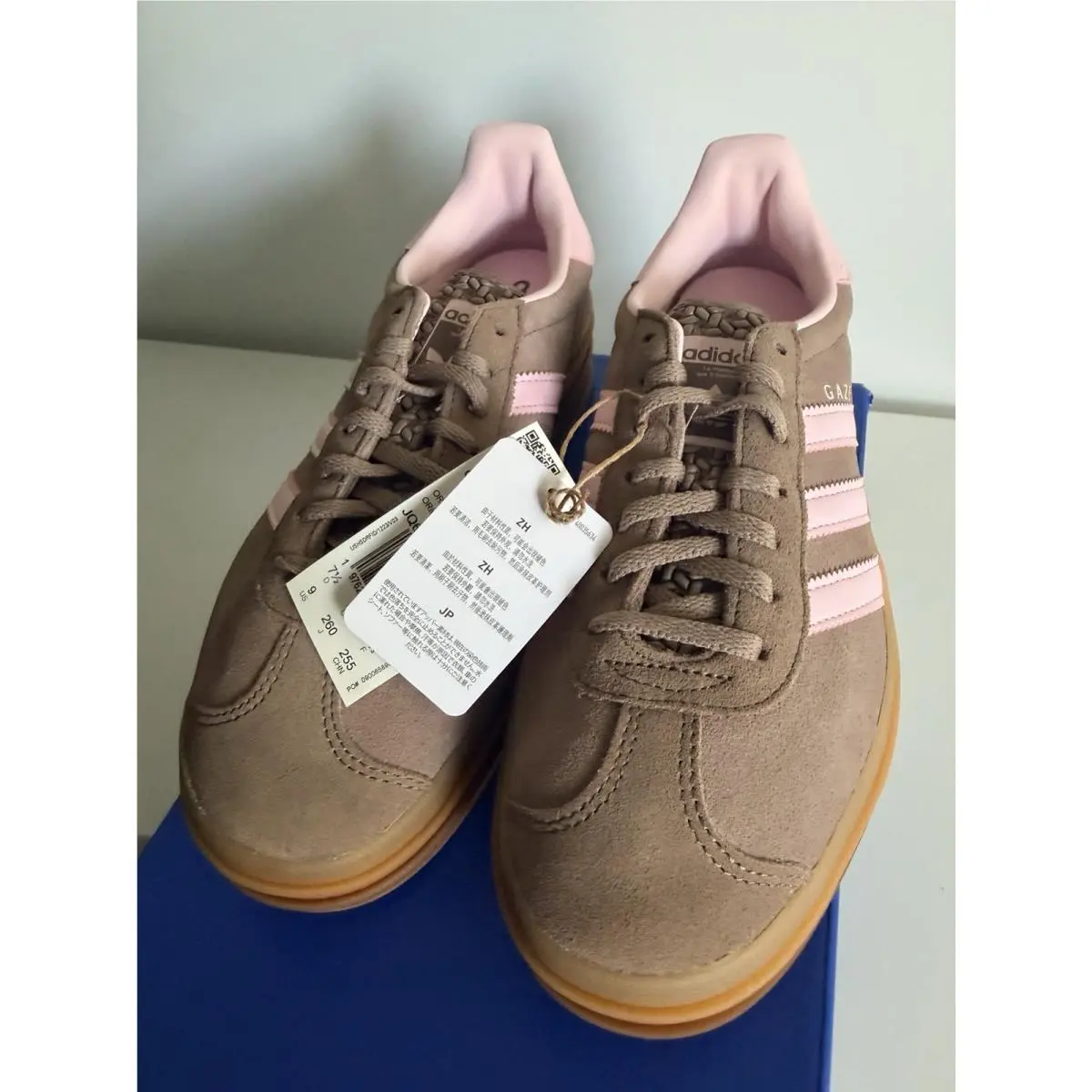 Gazelle Bold Suede Trace Brown / Clear Pink / Earth Strata Size 9 Women by Adidas