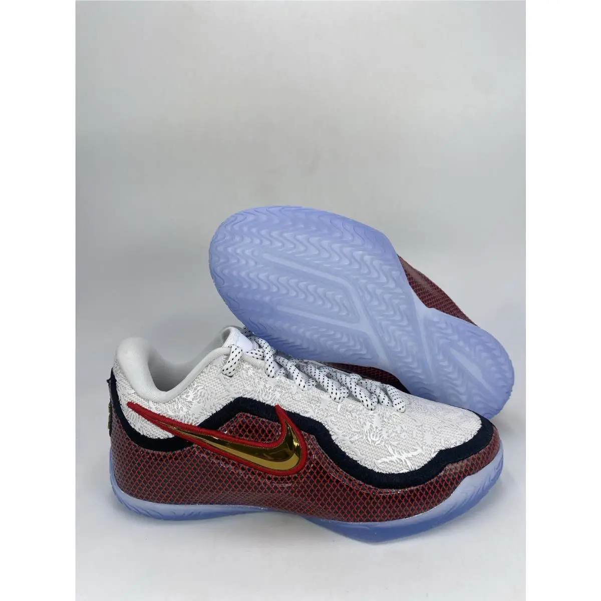 Nike Lebron Xxiii 1 GS White Metallic Gold IQ6710 100 Size 7Y