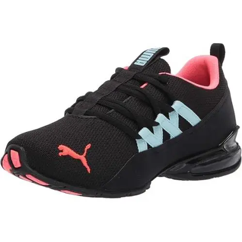 Puma Riaze Prowl Women’s Running Shoes Size 8.5 Black Pink Aquamarine