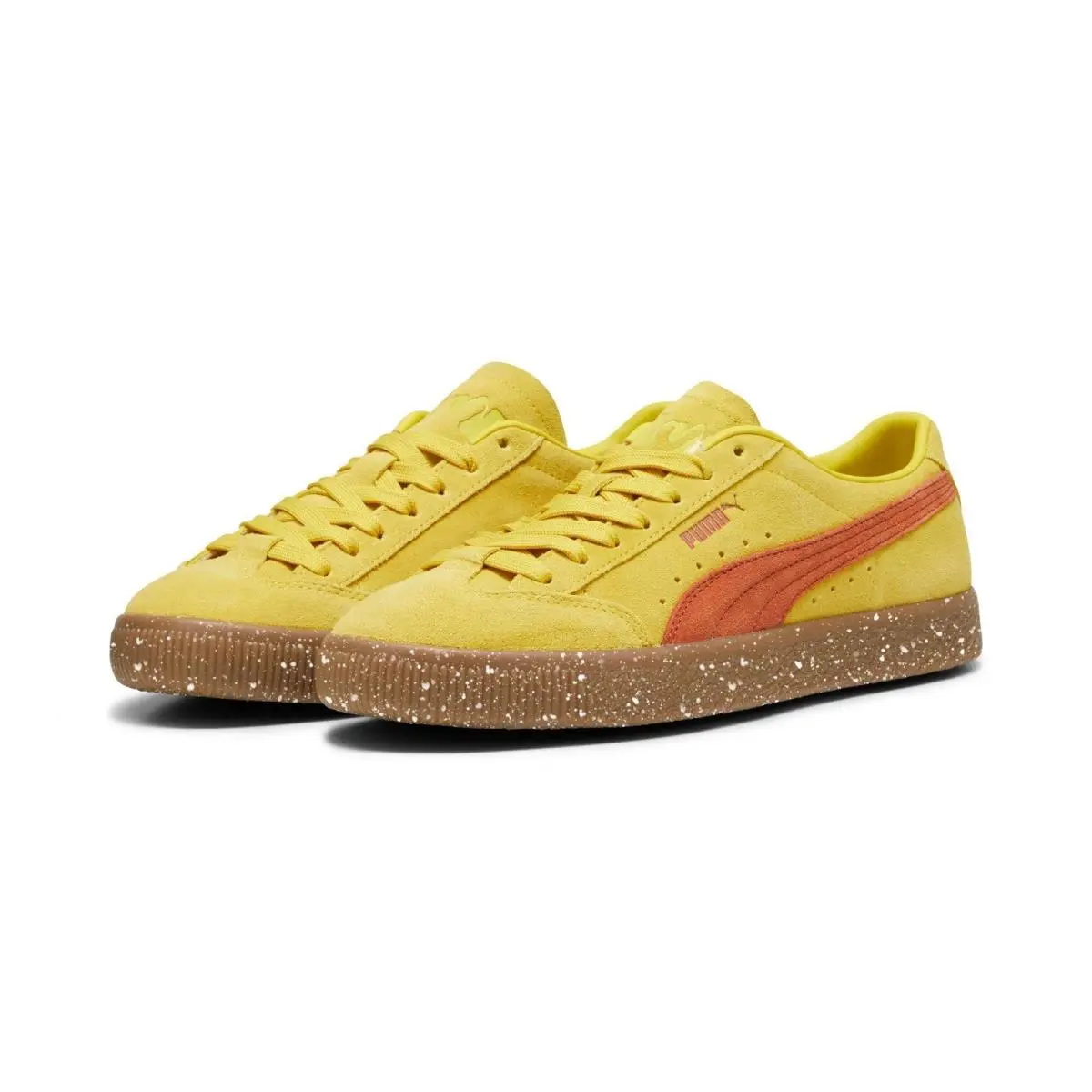 Puma x Pam Perks and Mini Suede Vtg Fresh Pear Yellow Black Men`s Size 7.5