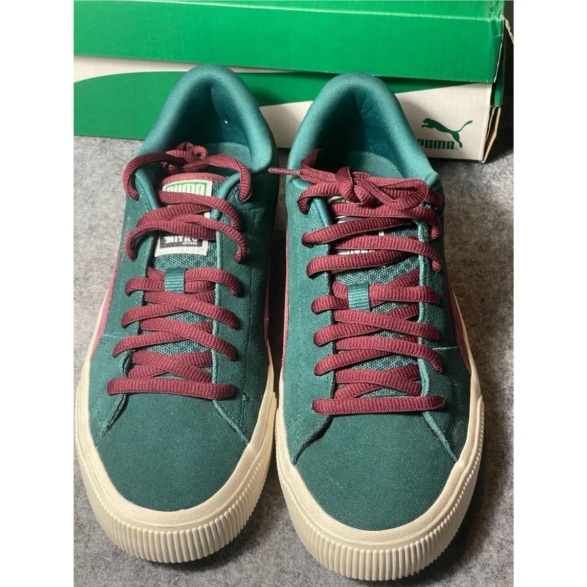 Puma shoes - PUMA Suede Skate NITRO - Suede Skate NITRO - 386082-12 - Malachite/Dark Jasper 0