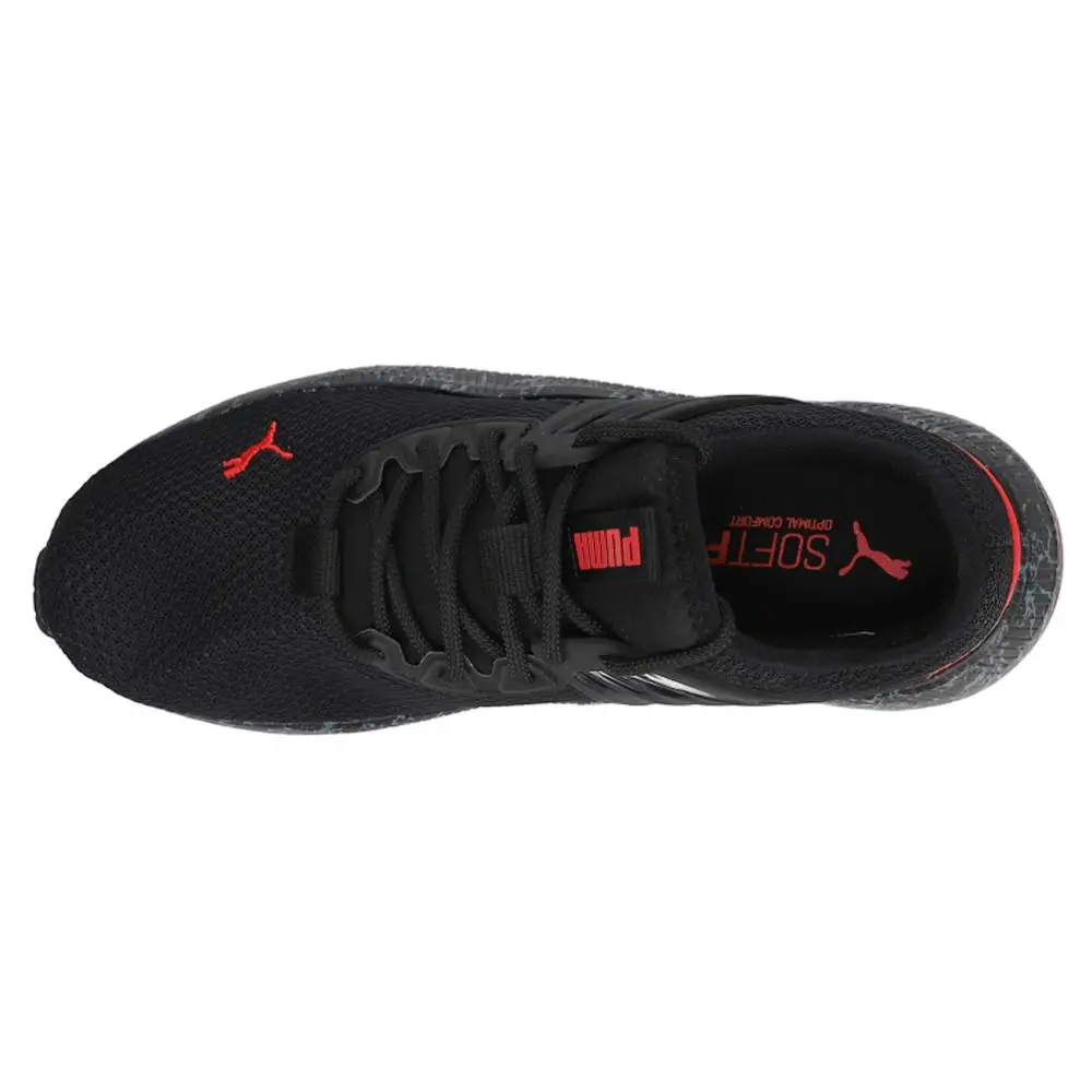 Puma shoes - PUMA Pacer Future Marbleized Lace Up - 386819-01 - Black (UPC: 195100898746) 2