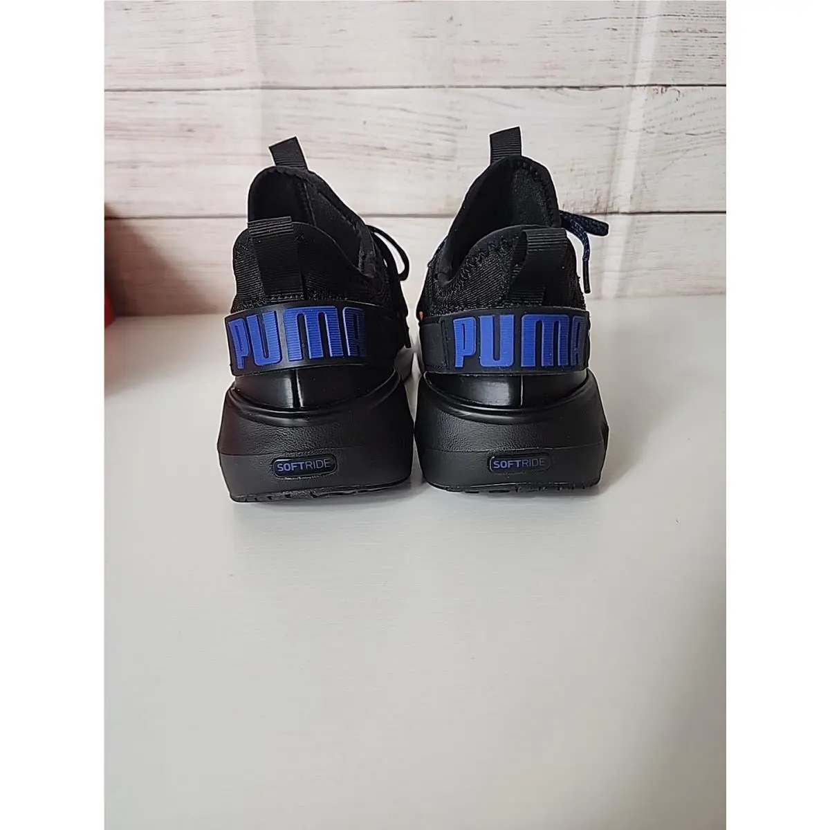Puma shoes - PUMA Softride Carson Fresh Knit Fade Lace Up - 31300301 - Black (UPC: 198555008791) 4