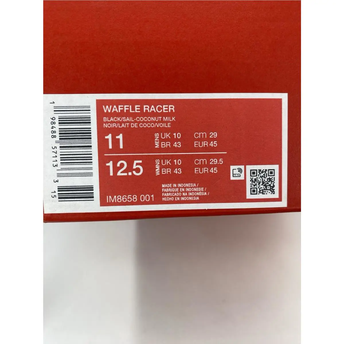 Nike shoes - Nike Waffle Racer - Waffle Racer - IM8658 001 - Black/Sail-Coconut Milk (UPC: 198488571133) 8