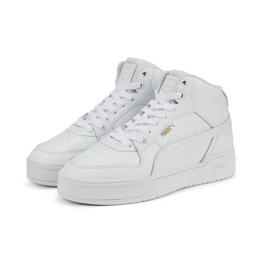 Puma Men`s California Pro Mid Sneakers 01-10.5 - Puma White/Puma Team Gold