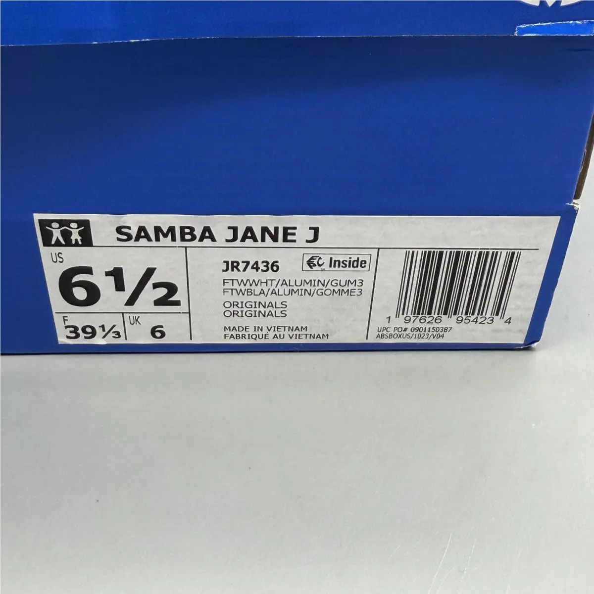 Adidas shoes - adidas Samba Jane - Samba Jane - JR7436 - White (UPC: 0197626954234) 12
