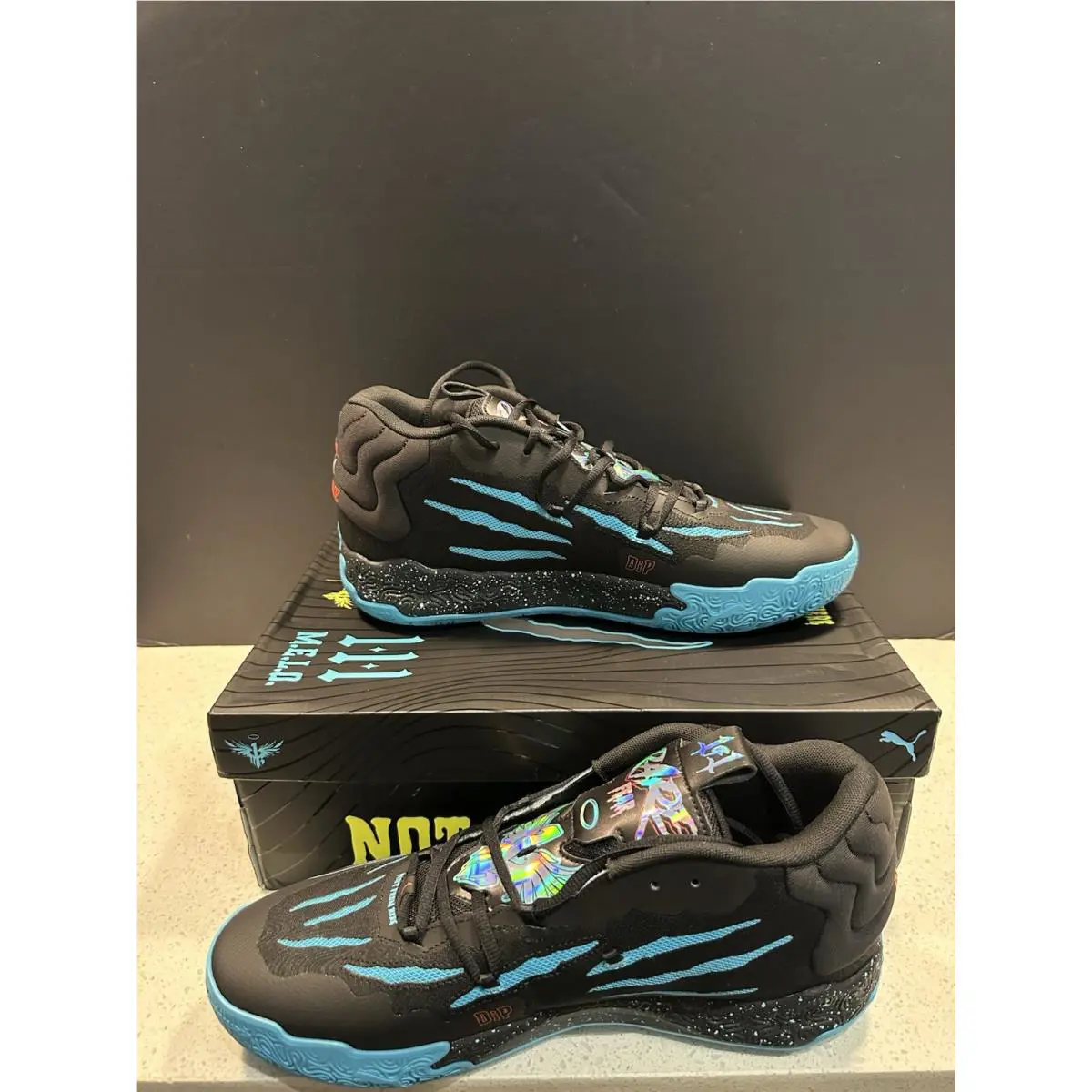 Puma shoes - Puma MB.03 - 379221-01 - Puma Black/Electric Peppermint 1