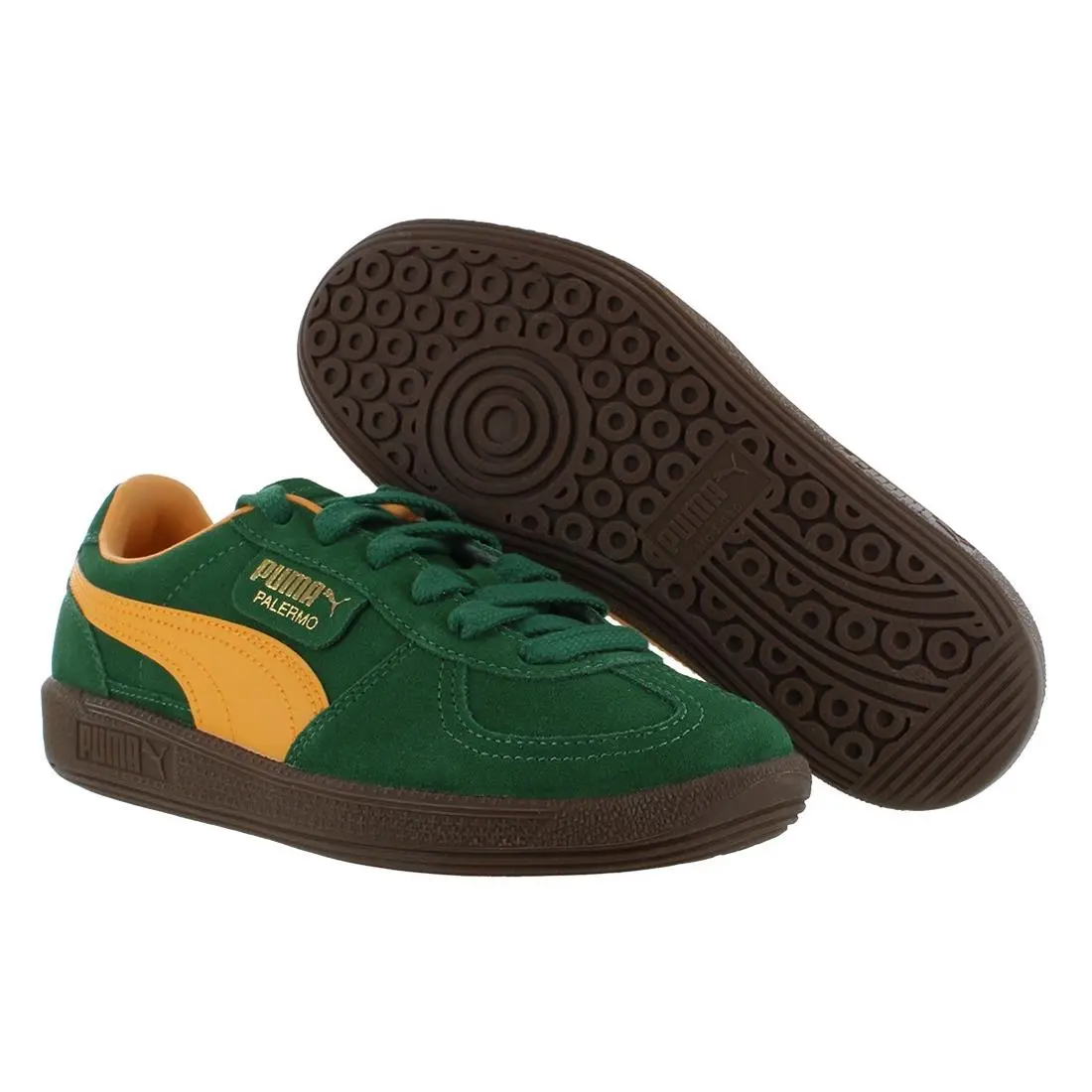 Puma Palermo GS Boys Shoes Size 5 Color: Vine/clementine