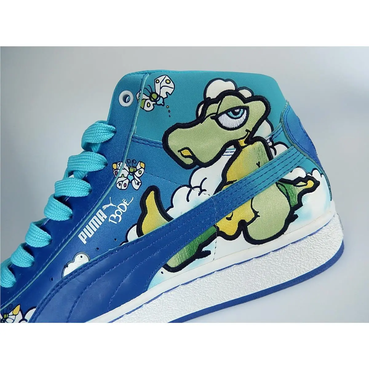 Puma Mid Bode Lizard Blue Men`s Shoes 11 Sneakers 348772-02 Graffiti Street Art
