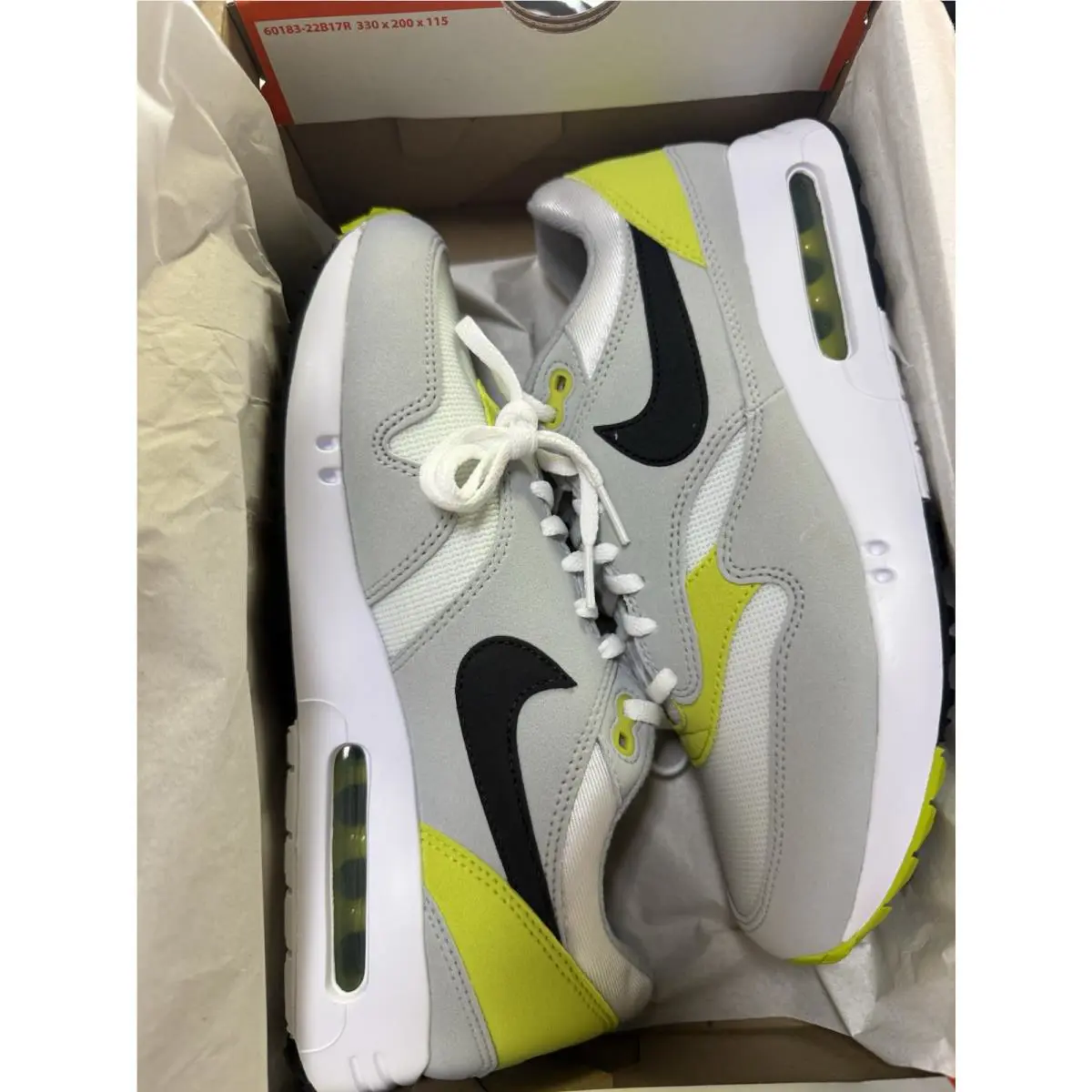 Nike shoes - Nike Air Max 1 - Air Max - DV1403-004 - Wolf Grey/Black-White-Bright Cactus 4