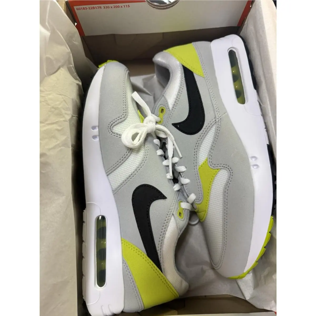 Nike shoes - Nike Air Max 1 - Air Max - DV1403-004 - Wolf Grey/Black-White-Bright Cactus 4