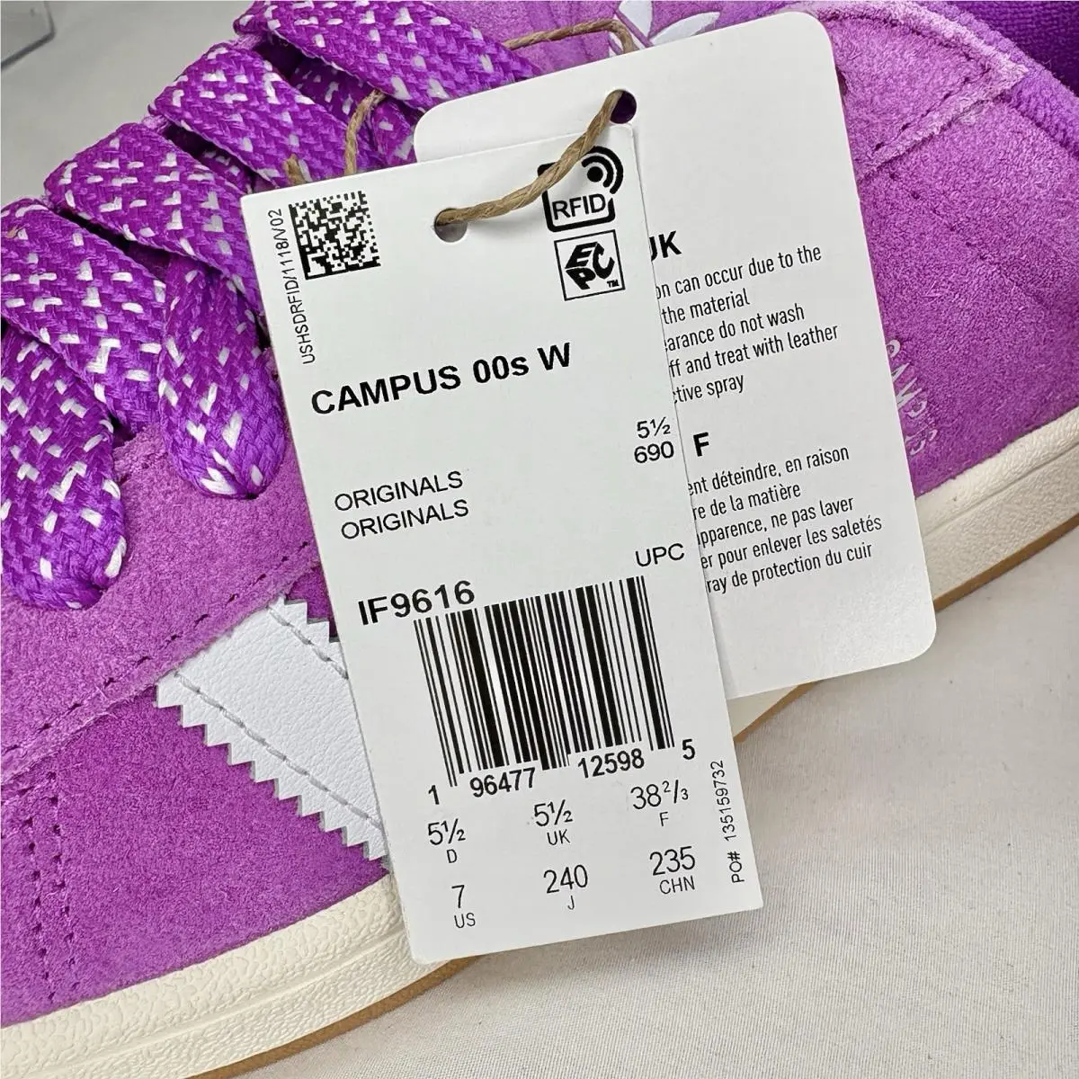 Adidas shoes - adidas Campus 00s - Campus - IF9616 - Purple (UPC: 196477125985) 5