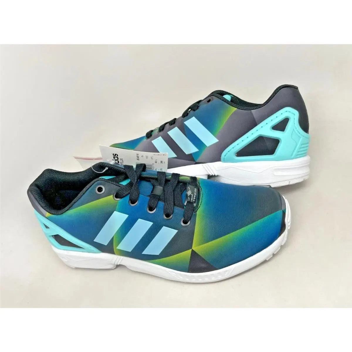 Adidas shoes - adidas ZX Flux - Flux - B34516 - Navy Aqua-Black-White 5